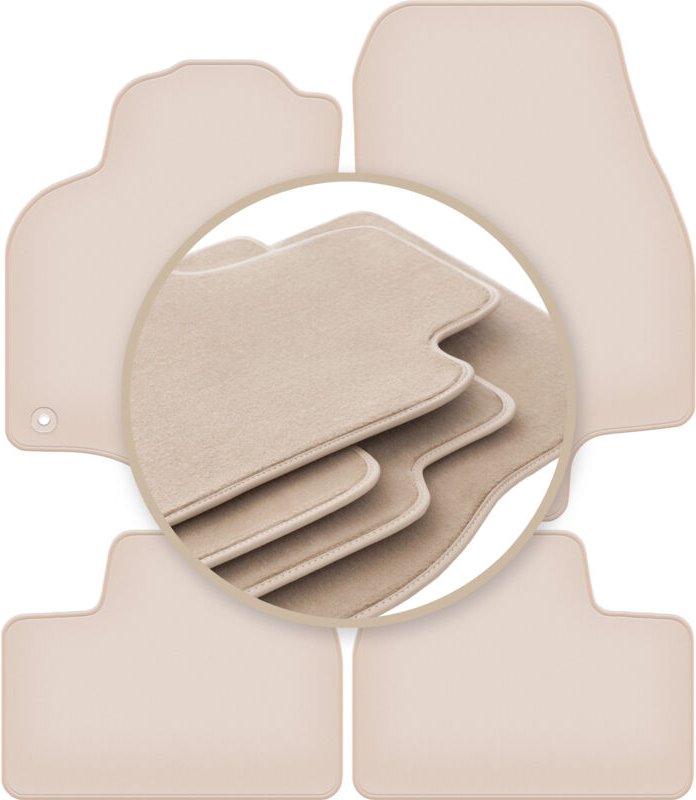 Beige Matten PREMIUM für: Opel Astra G Cabrio, Coupé, Bertone 1998-2009