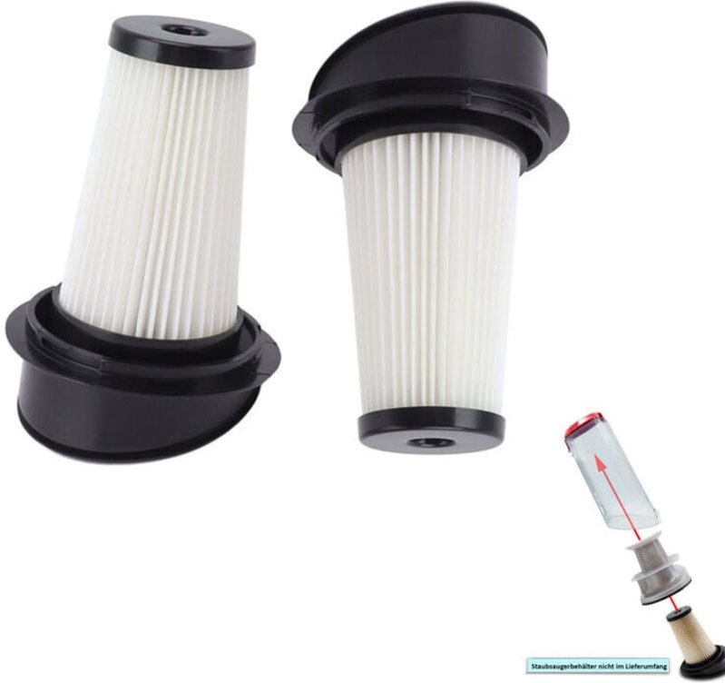 Thumbnail - 2 Ersatzfilter für Rowenta RH6543 RH6545WH Air Force Light Stabstaubsauger ZR005201, von DEBUNS