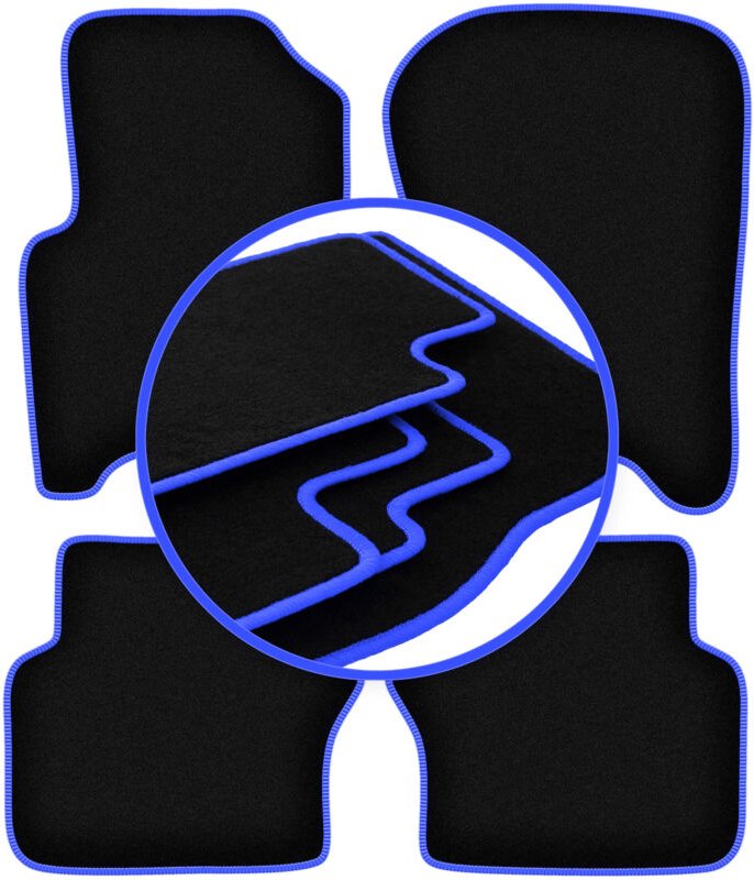 CARLUX-BLUE Autofußmatten für: Range Rover Sport I SUV (2005-2012)