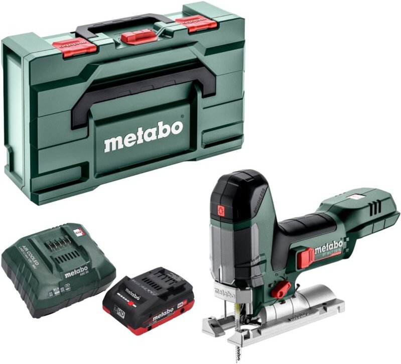 Metabo - st 18 lt 130 bl Akku Stichsäge 18 v 130 mm Brushless + 1x LiHD Akku 4,0 Ah + Ladegerät + x