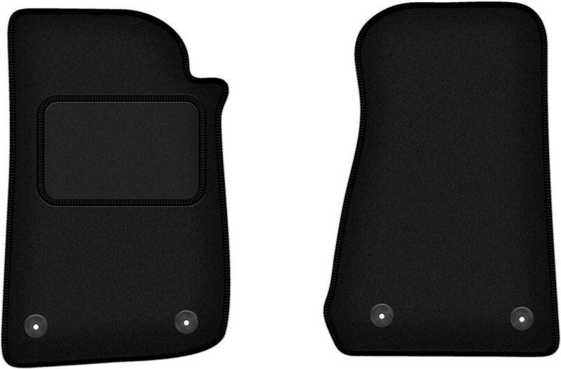 Vordere Matten schwarz für: Jeep Wrangler IV Rubicon Offroad (2017-)