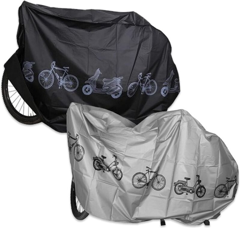 Thumbnail - Ahlsen - 2er-Pack Fahrradabdeckungen, wasserdichte Fahrradabdeckungen, staubdicht, Anti-UV, Regenschutz, Fahrradabdeckun...