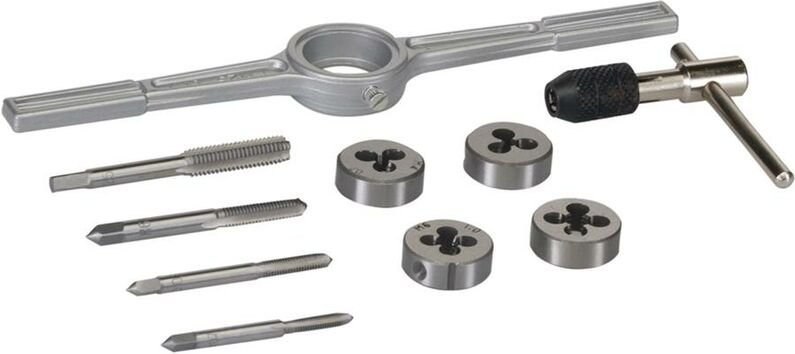 Gewindeschneidwerkzeuge, 10-tlg. Satz 10-tlg.