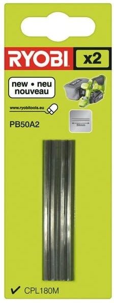 Hobelmesser 50mm je 2 für Ryobi Hobel