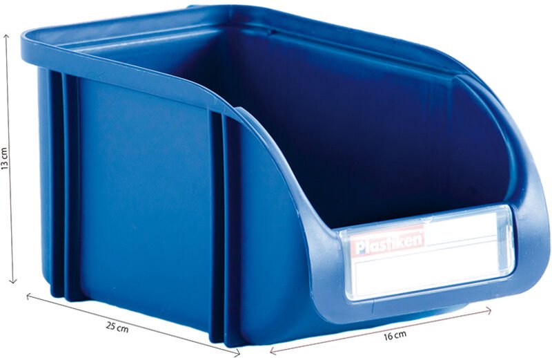 Stapelbare Schublade 16 cm, Farbe Titanblau