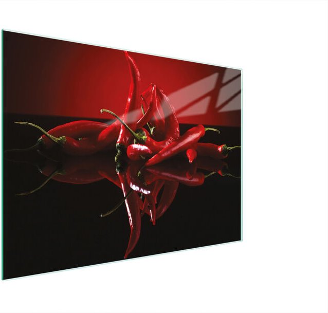 Glasschneidebrett 30x22 Chili