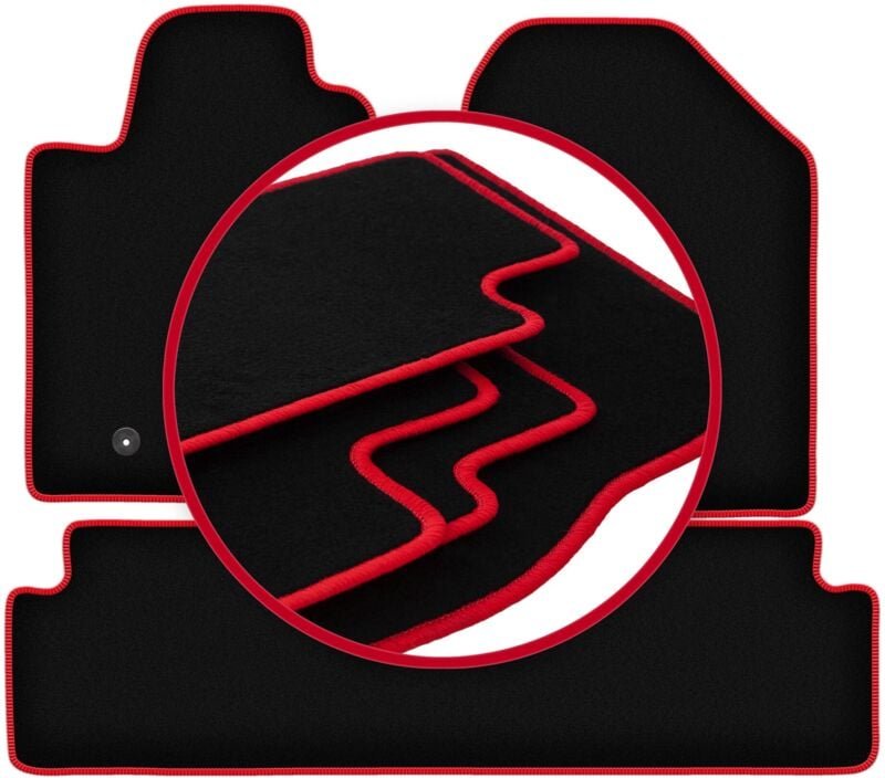 CARLUX-RED Autofußmatten für: Toyota Corolla Verso II Minivan (2004-2009)