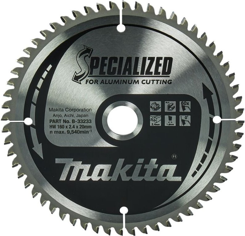 Sägeblatt specialized 160x20x60Z - Makita