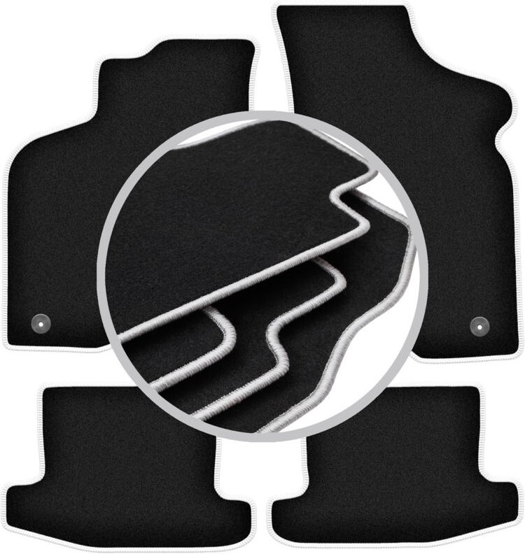 CARLUX-SILVER Autofußmatten für: Volkswagen Lupo Fließheck (1997-2005)