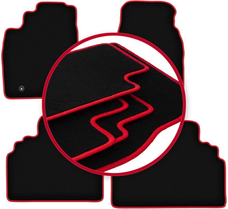 CARLUX-RED Autofußmatten für: Toyota Previa II Minivan (2000-2005)