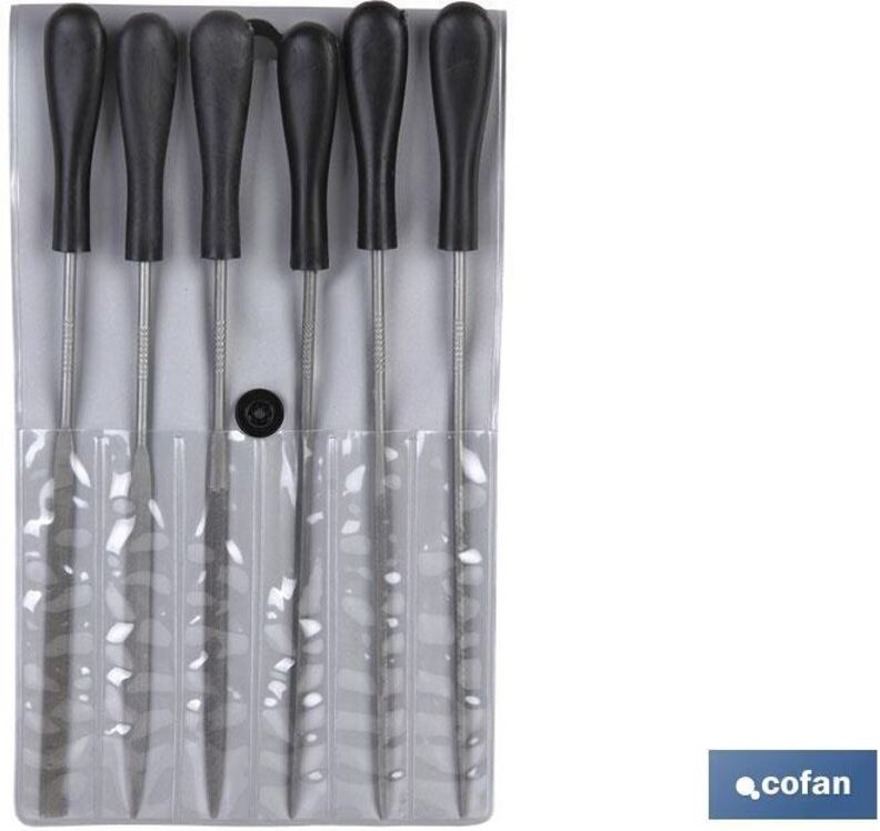 Nadelfeilen-Set 160 mm 6-tlg.