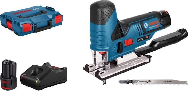 Thumbnail - Bosch Akku-Stichsäge gst 12V-70 mit 2x 3,0 Ah Akkus + Lader in l-boxx 1