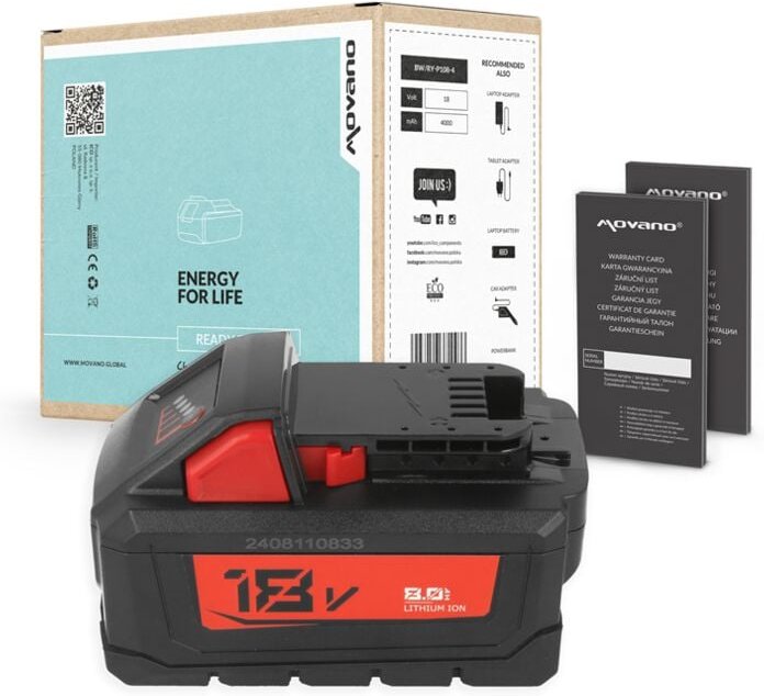 Akku für Milwaukee M18 B5 18V 8.0Ah