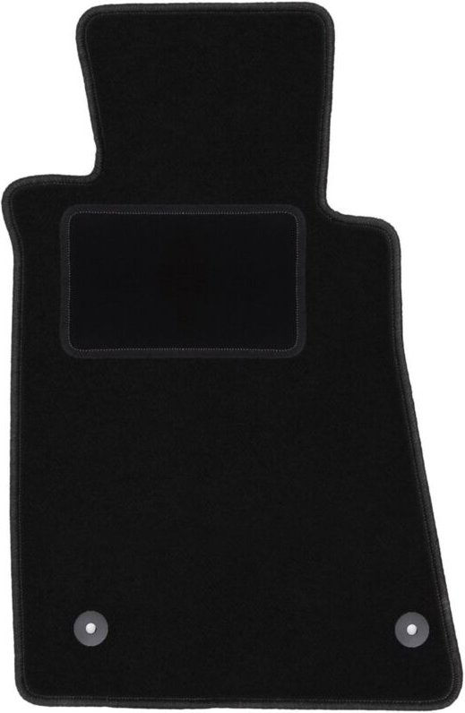 Fahrermatte schwarz für: Mercedes SL R107 mit Katalysator Coupé, Cabrio (1985-1989)