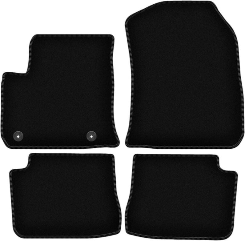 BASIC schwarze Veloursmatten für: Opel e-Corsa F Fließheck (2019-)