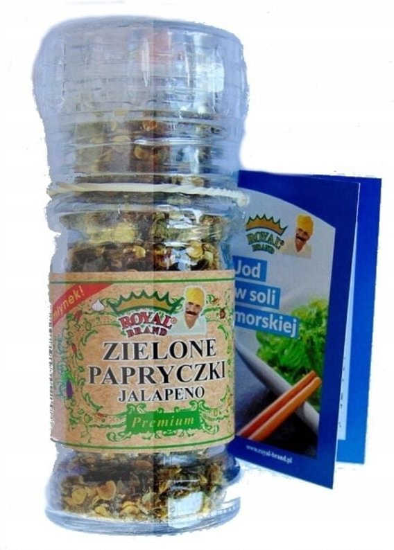 Grüne Jalapeño-WIEDERVERWENDBARE MÜHLE 30 g.