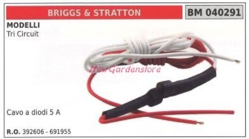 BRIGGS&STRATTON Diodenkabel 2-4 A für Dreikreisregler Modell 040291