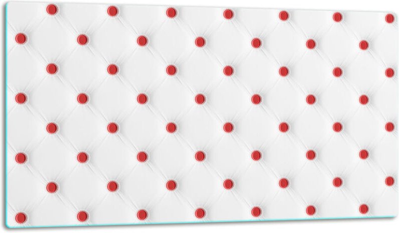 Glasschild SchneideBrett 52x30 Weiß