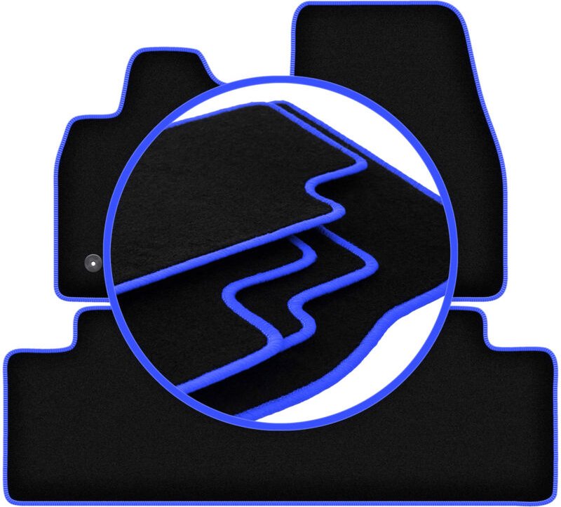 CARLUX-BLUE Autofußmatten für: Ford Mustang Mach-e 0 (2020-)