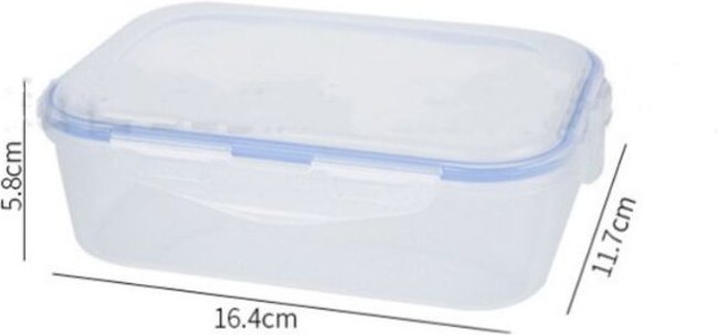Csparkv - 16,4 x 11,7 x 5,8 cm) 1 Stück mikrowellengeeignete, transparente Obst-Aufbewahrungsbox, Kunststoff-Aufbewahrun...