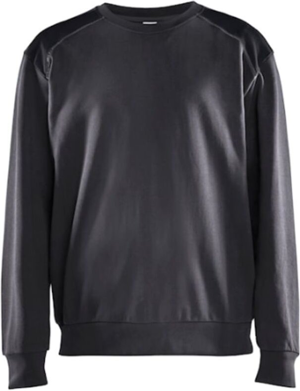 Arbeits-Sweatshirt Rundhals 3580 - Mittelgrau/Schwarz M