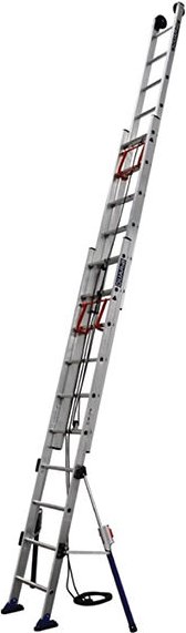 Matisère - Schiebeleiter 3x15 Sprossen - Max. Länge 10.55m - 610615