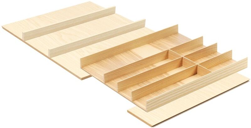 Kesseböhmer - Besteckeinsatz FineLine, Schublade 80-90cm, Besteckkasten Eiche hell