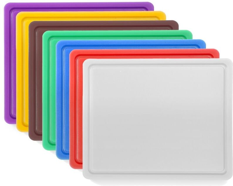 Schneidbretter haccp Gastronorm 1/2, gn 1/2, Schwarz, 325x265mm - Hendi