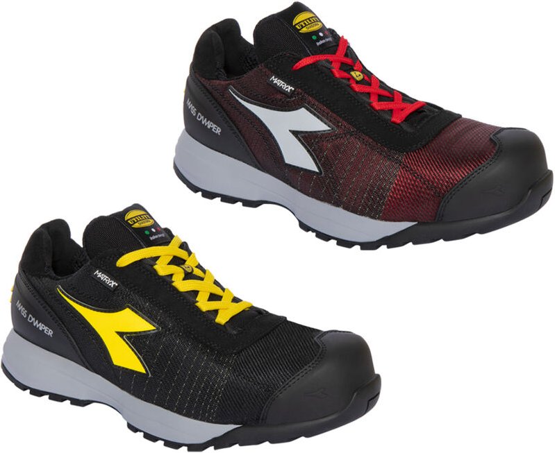 Glove mds Matryx Low S1P hro src esd Sicherheitsschuhe - 40 eu - Schwarz / Rot - Diadora