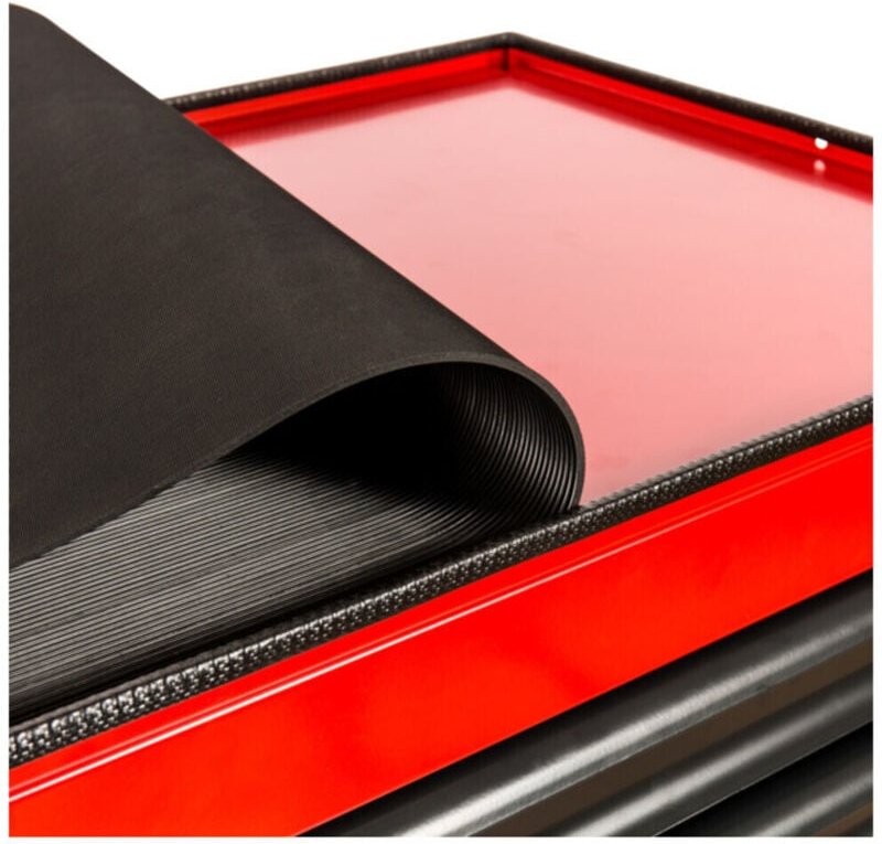 Gummiauflage für Werkstattwagen, 540 x 400 mm, aus hochwertigem Gummi, ideal als Zubehör für die obere Ablagefläche, rut...