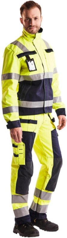Thumbnail - Blakläder Multinorm-Jacke, gelb / marineblau, Unisex-Größe: XL