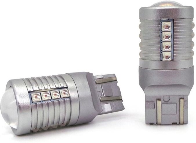 Stück W21/5W LED Birne 7443 12-24V CANBUS 2000lm rot