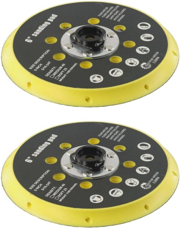 Schleifteller Stützteller Haftteller 150mm für Makita BO6030 BO6040, Festool RO1 ET2 ES150 ETS150 Exzenterschleifer - 2 ...