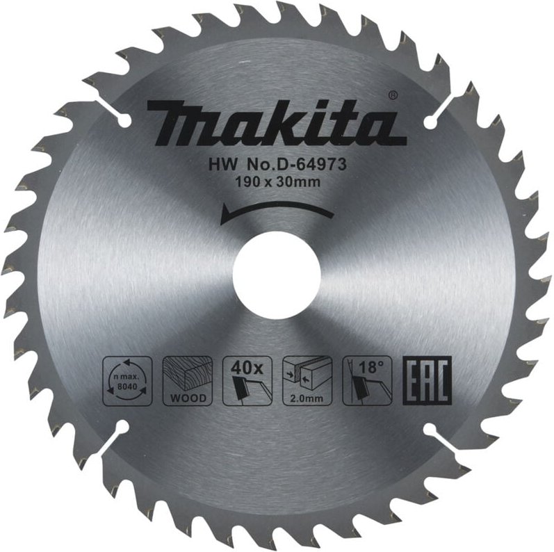 D-64973 tct 190/30/40D Scheibe Holz - Makita