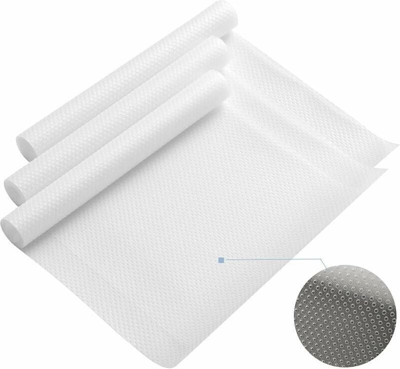 3 Rollen EVA-Schutzmatte, rutschfeste Matte, Küchenregalmatte, Schrankmatte, wiederverwendbar, zuschneidbar, wasserdicht...