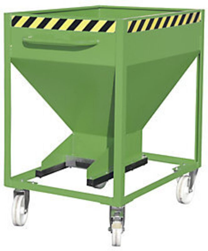 Bauer Silobehälter SR-D 375, lackiert, Resedagrün