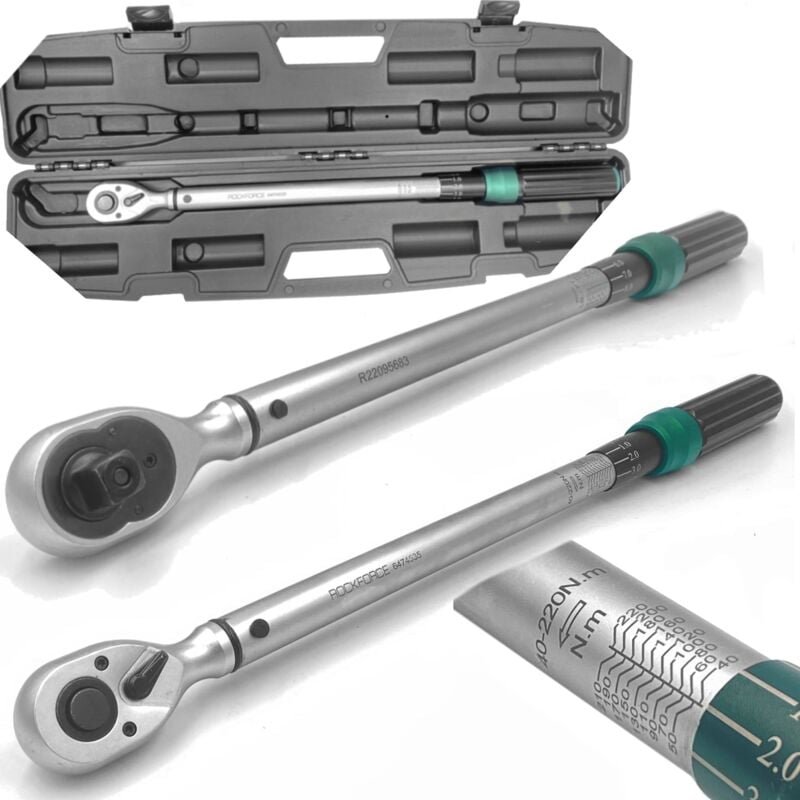 Drehmomentschlüssel mit Feststellmechanismus, zertifiziert 220Nm