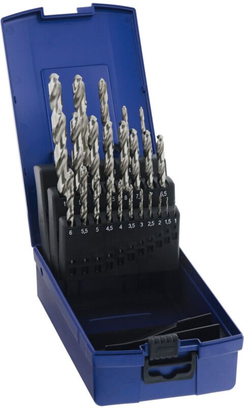 Thumbnail - FP - Spiralbohrer-Satz mit zyl. Schaft din 338 n blank forum 24-teilig (1-10,5 mm)