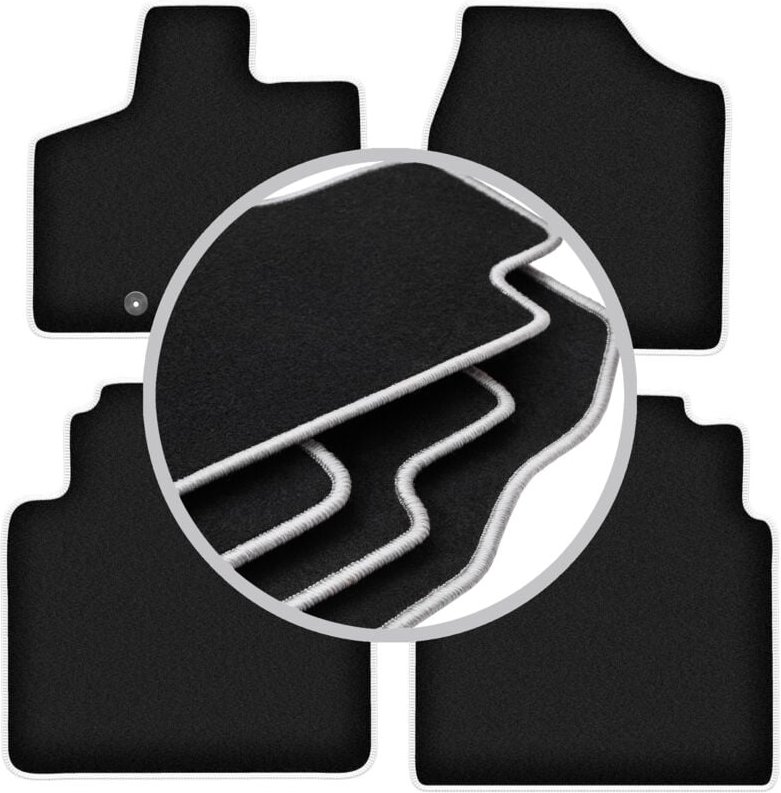 CARLUX-SILVER Autofußmatten für: Lancia Voyager Minivan (2008-2016)