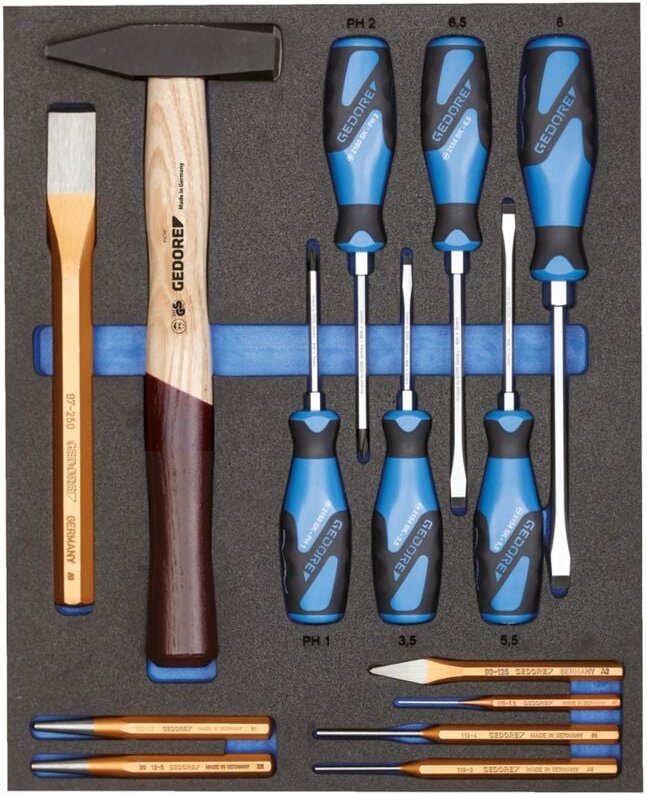 Werkzeugsortiment in 2/4 Check-Tool-Modul, Nr. ts CT2-2154SK-119 - Gedore
