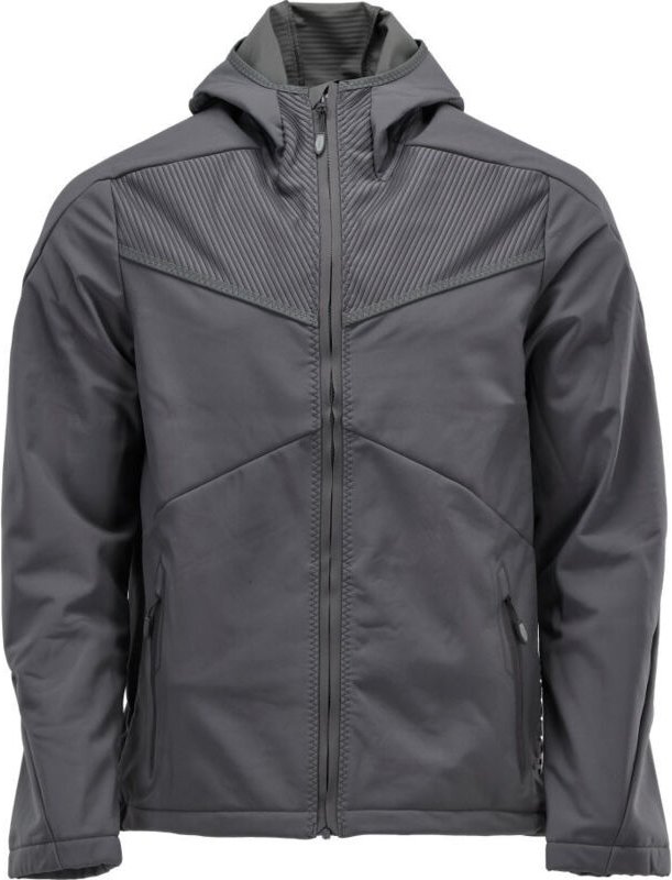 Thumbnail - Soft Shell Jacke mit Kapuze Soft Shell Jacke Gr. xs, Anthrazitgrau - Mascot