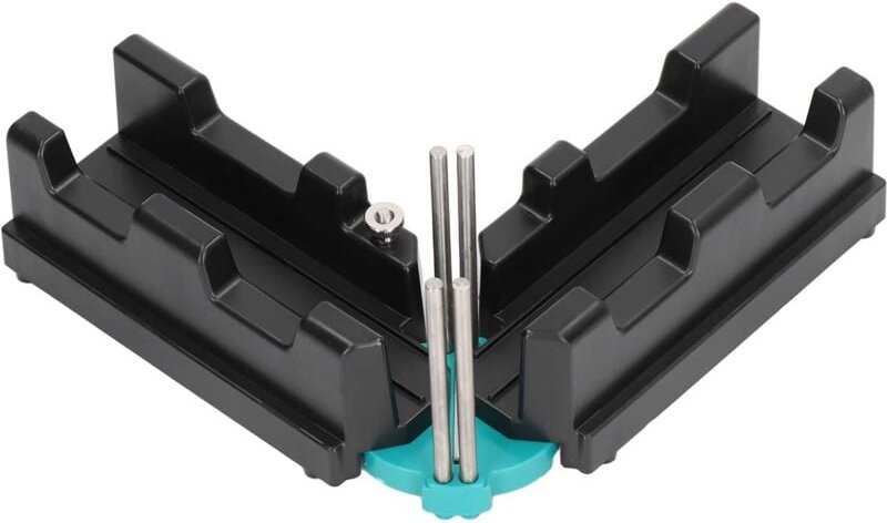 2-in-1 Gehrungsmess-Schneidwerkzeug, Hochpräzises Gehrungssägen-Winkelmesser-Werkzeug mit 85 Bis 180 Grad Winkelklemme -...