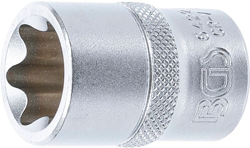 Bgs Technic - Steckschlüssel-Einsatz E-Profil Antrieb Innenvierkant 12,5 mm (1/2') sw E22