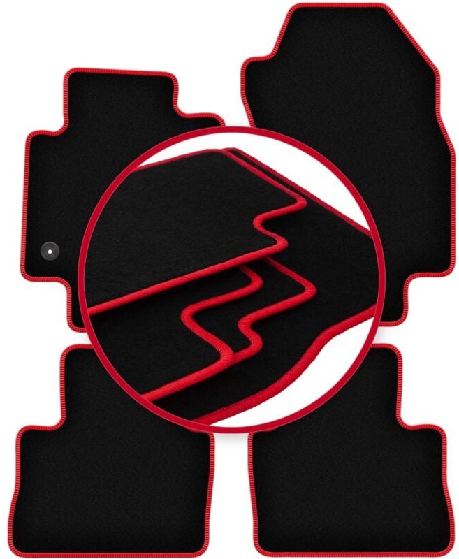 CARLUX-RED Automatten für: Toyota RAV4 V SUV (2019-)