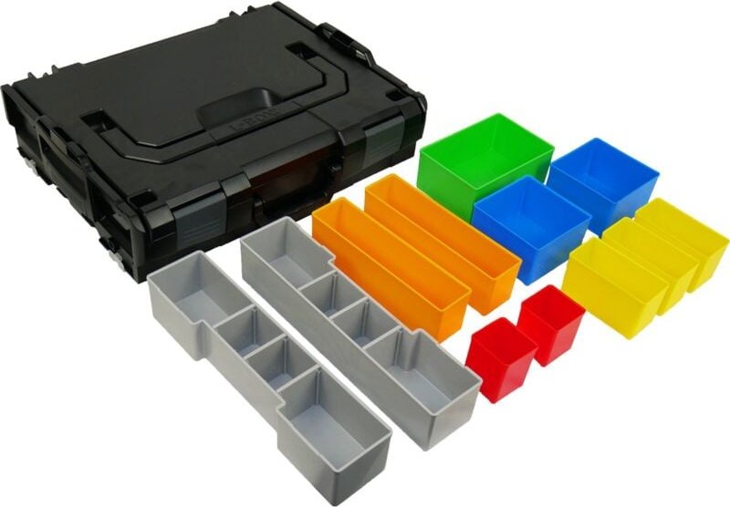 BS Systems L-Boxx 102 schwarz inkl. Inset-Box-Set 12tlg.