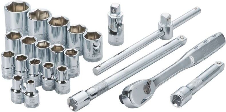 Werkzeuge - 22-teiliges Set von Köpfen mit Ratschen 1/2 DWMT19241-1 - Dewalt