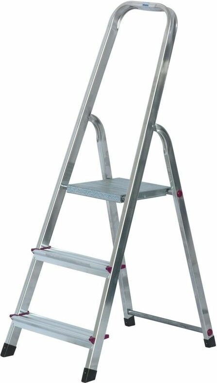 Krause - Corda Alu Trittleiter Aluleiter Stehleiter Klappleiter 3 Stufen 000712