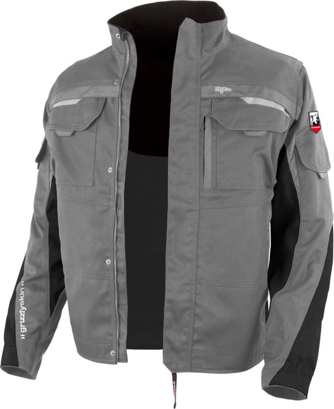 Grizzlyskin Bundjacke "IRON" grau/schwarz M (46/48)