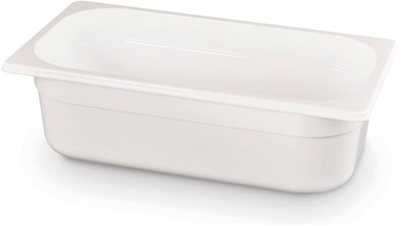 Gastronorm-Behälter 1/3, gn 1/3, 4L, Weiß, 325x176x(H)100mm - Hendi