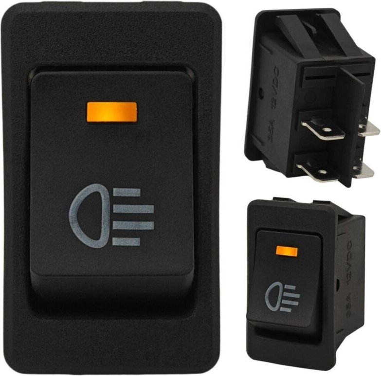 Ein-/Ausschalter, LED-Rasttaste